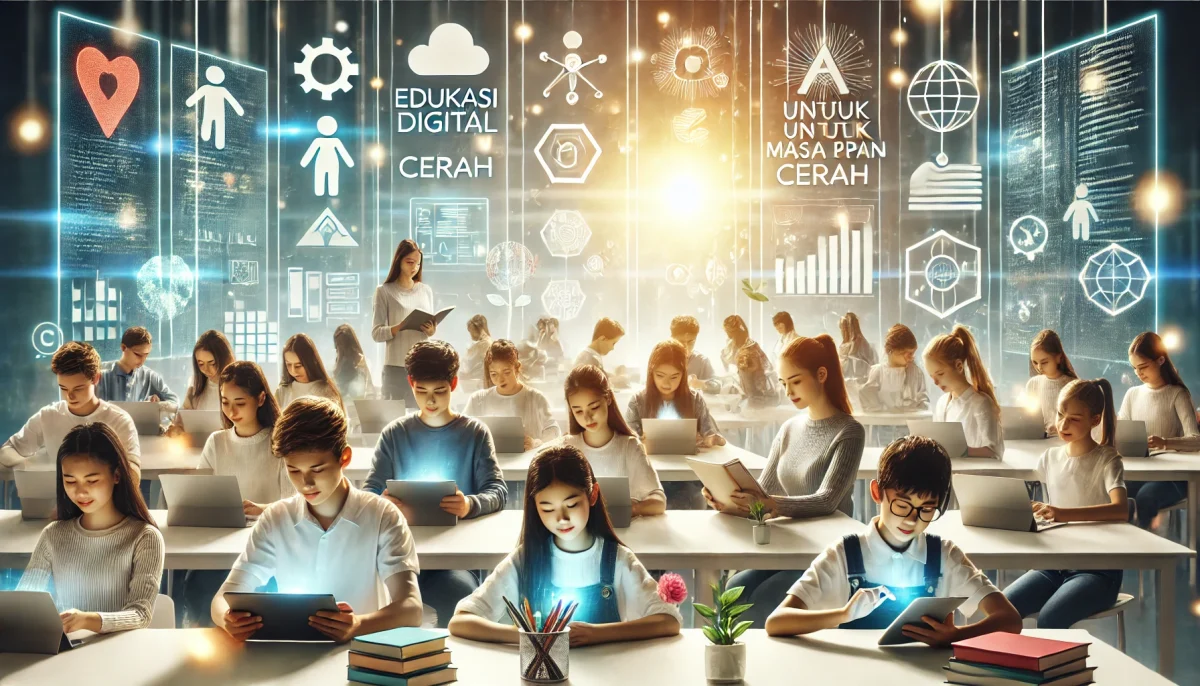 Edukasi digital untuk masa depan cerah
